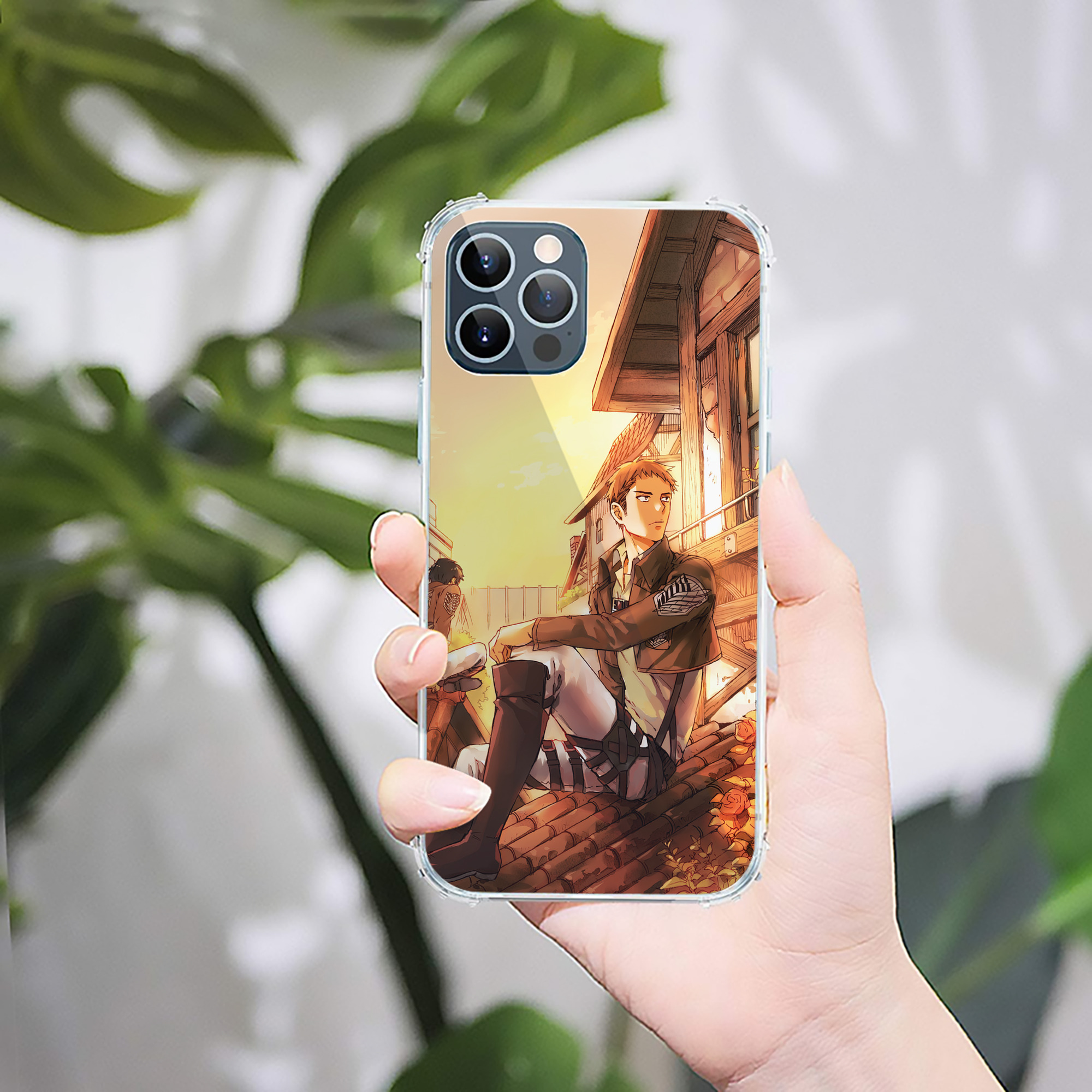 （画像用） 進撃の巨人 Attack on Titan 【iPhone 12シリーズ対応】透明スマホケース（クリアソフトケース）